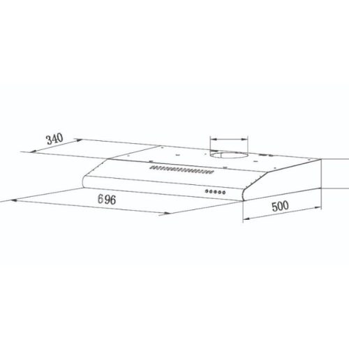 Máy hút mùi âm tủ Tomate TOM 1301 5 kich thuoc may hut mui am tu tomate tom 1301