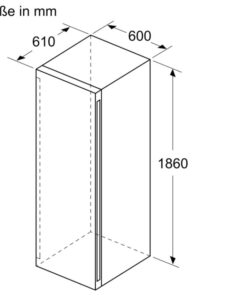Kích thước tủ rượu vang Bosch KWK36ABGA