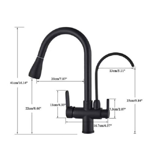 Vòi rửa bát Henry HR-V8011 Black - Ảnh 3