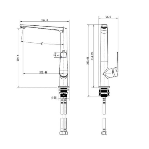 Vòi rửa bát Henry HR-V896 - Ảnh 2