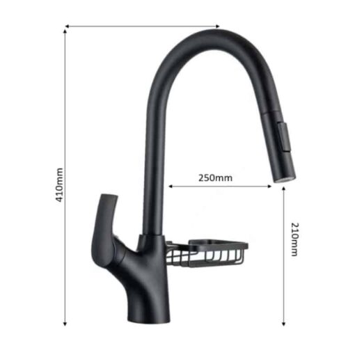 Vòi rửa chén bát Henry HR-V8870 Black - Ảnh 2