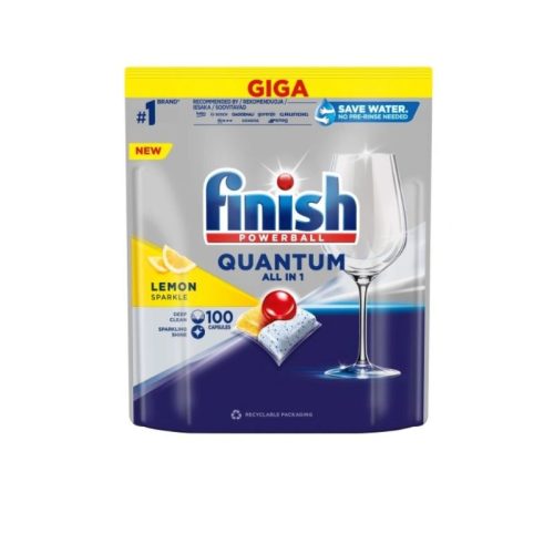 Viên rửa bát Finish Quantum All In One 100 viên 5 vien rua bat finish quantum all in one 100 vien huong chanh