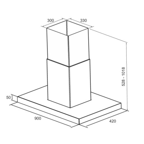 Máy hút mùi Eurosun EH-70AF71 7 kich thuoc may hut mui eurosun eh 70af71