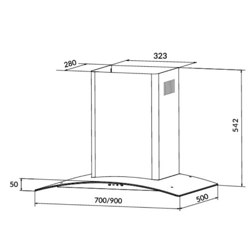 Máy hút mùi Eurosun EH-70K35 9 kich thuoc may hut mui eurosun eh 70k35