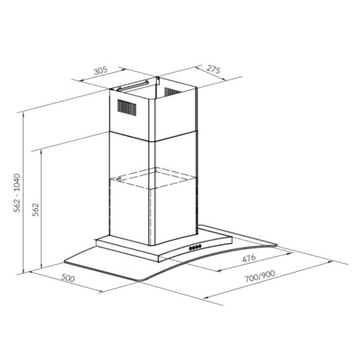 Máy hút mùi Eurosun EH-90AF81S - Ảnh 2