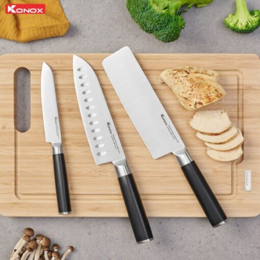 Ảnh bộ dao làm bếp 3 món Konox Alder Set