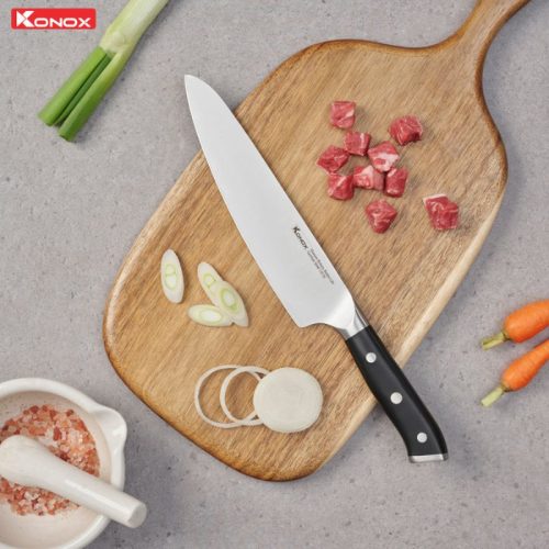 Ảnh dao đầu bếp thép Đức Konox Emmitt Series 8″ Chef Knife