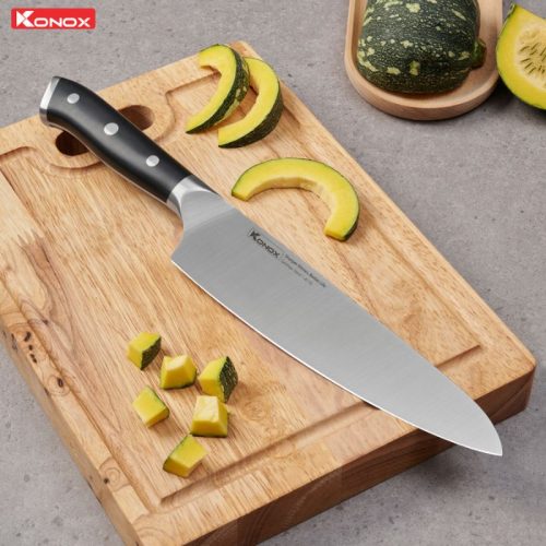 Hình ảnh dao đầu bếp thép Đức Konox Emmitt Series 8″ Chef Knife