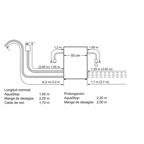 Máy rửa bát Siemens SC05IB00TE 9 kich thuoc may rua bat siemens sc05ib00te 3