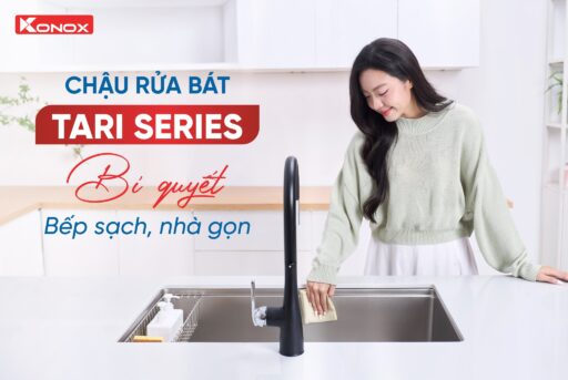 Chậu & Vòi Konox – Mua là có quà, ưu đãi không thể bỏ lỡ tại Bếp 365