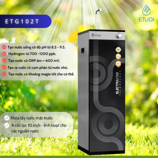 Máy lọc nước ion kiềm Etugi ETG102T-2024 - Ảnh 2