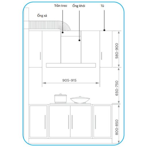 Máy hút mùi Midea MH90B82ET21BG-VN - Ảnh 4