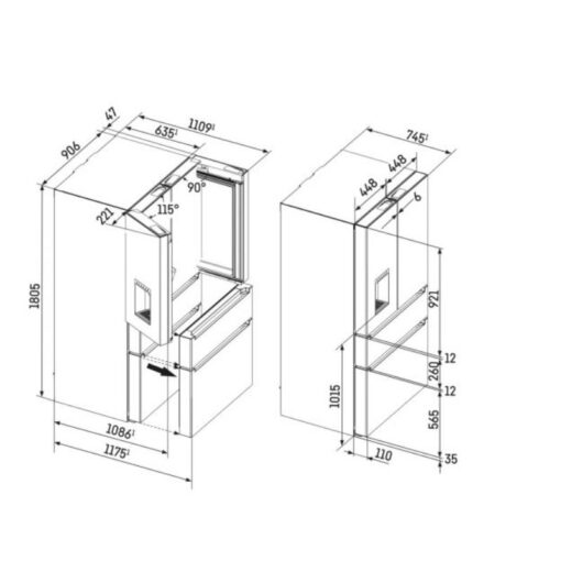 Tủ lạnh SBS Liebherr MBbsdi 9528 001 20 - Ảnh 4