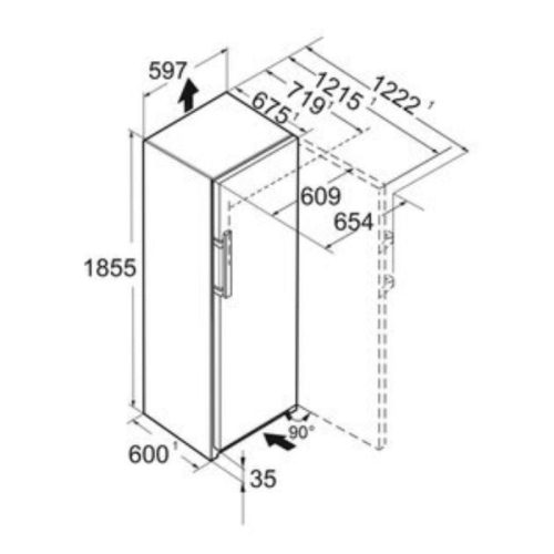 Tủ mát độc lập Liebherr SRsdd 5230 001 22 5 kich thuoc tu mat doc lap liebherr srsdd 5230 001 22