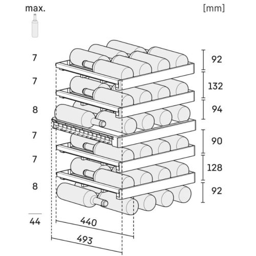 Bộ tủ lạnh - tủ rượu kết hợp Liebherr SWNstd 529i - SRsdd 5230 10 kich thuoc tu ruou tu dong ket hop liebherr swnstd 529i 001 20 1