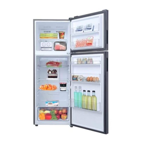 Tủ lạnh 2 cánh ngăn đá dưới Inverter 324 lít Aqua AQR-B390MA(HB) 6 anh tu lanh 2 canh ngan da tren inverter 333 lit aqua aqr t352fa fb