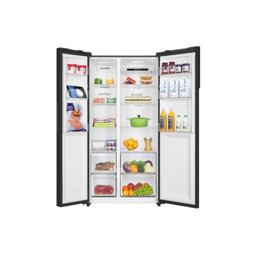 Tủ lạnh 2 cánh Side By Side Inverter 550 lít Aqua AQR-S612XA(CBC) 8 anh tu lanh aqua aqr s612xacbc