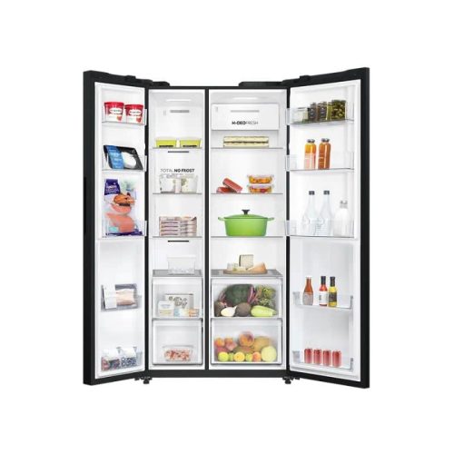 Tủ lạnh 2 cánh Side By Side Inverter 646 lít Aqua AQR-S682XA(SLB) 8 canh tu lanh aqua aqr s682xaslb