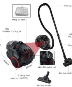 chi tiet may hut bui dang hop bosch bgs21wx100