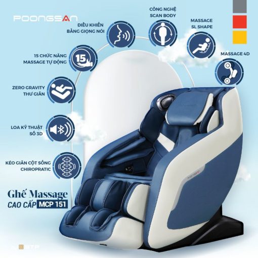 Ghế massage Poongsan MCP-151 - Ảnh 3