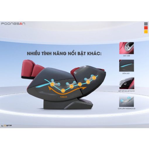Ghế massage Poongsan MCP-501 - Ảnh 3