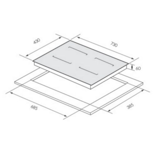 Bếp từ GrandX GX IP676SE 7 kich thuoc bep tu grandx gx ip676se