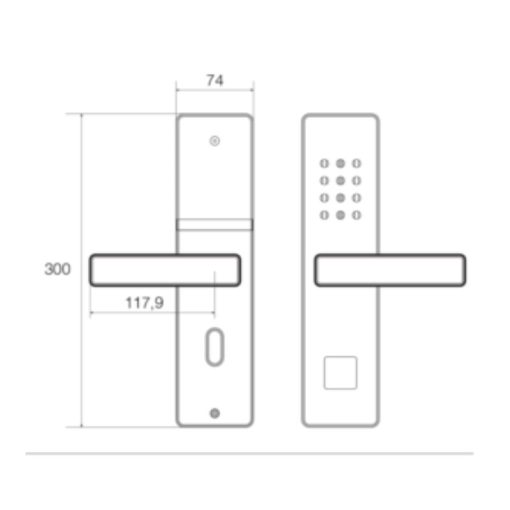 Khóa thẻ từ Faster HFS6080GL - Ảnh 4