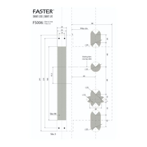 Khóa thông minh Faster FS006BG - Ảnh 4