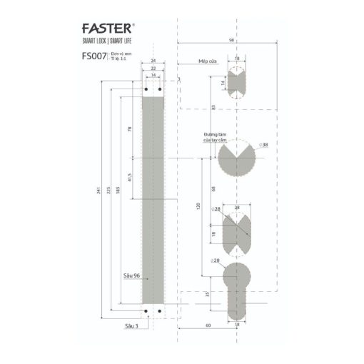 Khóa thông minh Faster FS007FD3D-BM - Ảnh 4