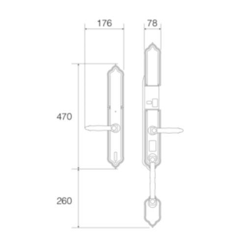 Khóa thông minh Faster FS009-24K BRASS 4 kich thuoc khoa thong minh faster fs009 24k brass
