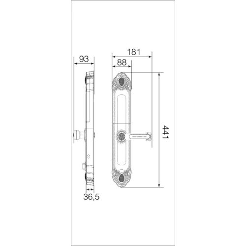 Khóa thông minh Faster FS039-1-AC 9 kich thuoc khoa thong minh faster fs039 1 ac