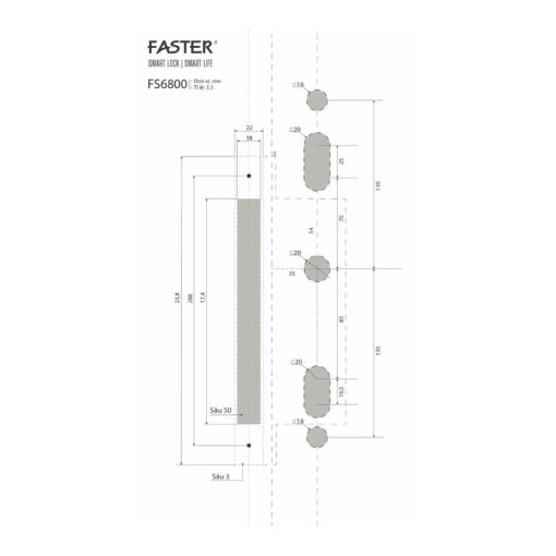 Khóa thông minh Faster FS6600APP BL - Ảnh 5