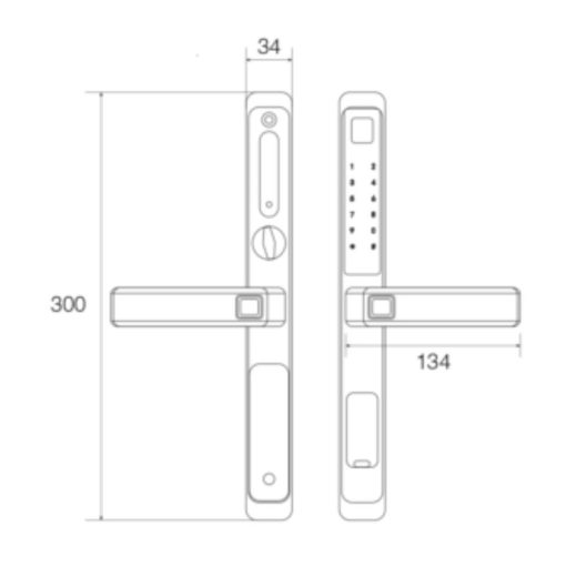 Khóa thông minh Faster FS6900APP Grey - Ảnh 4
