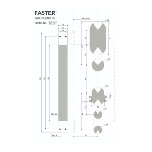 Khóa thông minh Faster FS868-CNC - Ảnh 4