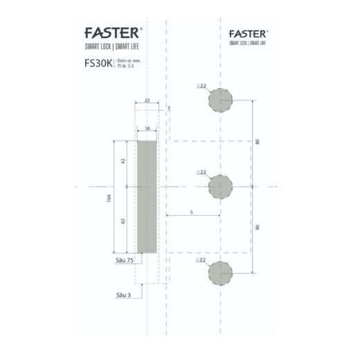 Khóa thông minh Faster FSID30K BL - Ảnh 4