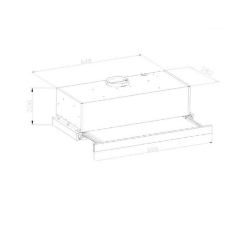 Máy hút mùi âm tủ GrandX GX H70F58G 5 kich thuoc may hut mui am tu grandx gx h70f58g