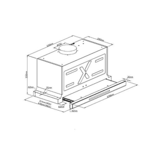 Máy hút mùi âm tủ GrandX GX H70F75G - Ảnh 2