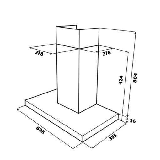 Máy hút mùi áp tường GrandX GX H70T78B - Ảnh 2