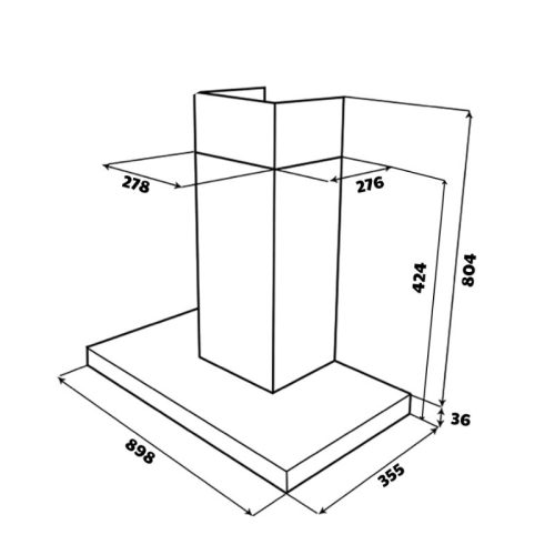 Máy hút mùi áp tường GrandX GX H70T78G 5 kich thuoc may hut mui ap tuong grandx gx h70t78g