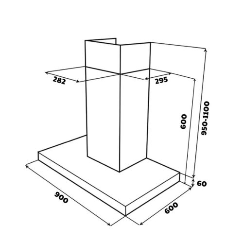 Máy hút mùi đảo GrandX GX H90IL89 5 kich thuoc may hut mui dao grandx gx h90il89