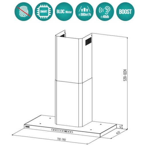Máy Hút Mùi GRANDX GX H90T65 - Ảnh 2