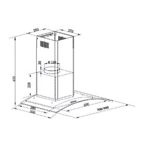 kich thuoc may hut mui kinh cong grandx gx h90c62
