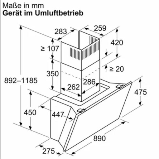 Máy hút mùi Siemens LC91KLT60 - Ảnh 4