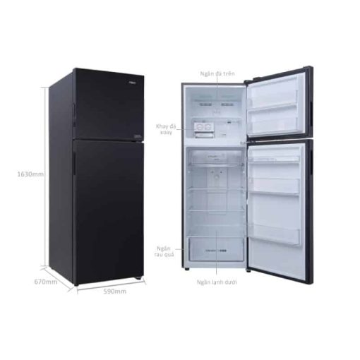 Tủ lạnh 2 cánh ngăn đá dưới Inverter 324 lít Aqua AQR-B390MA(HB) - Ảnh 3
