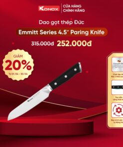 Khuyến mại dao gọt thép Đức Konox Emmitt Series 4.5″ Paring Knife