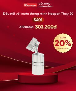 Khuyến mại đầu nối vòi nước thông minh Konox SA01