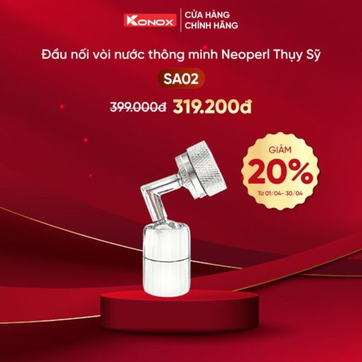 Đầu nối vòi nước thông minh Konox SA02