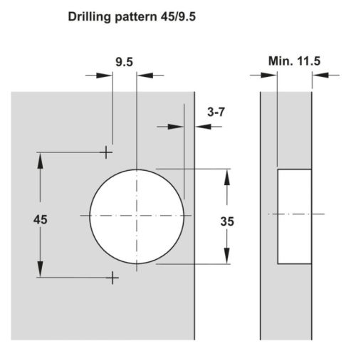 lap dat ban le trum ngoai metalla sm 110 giam chan hafele 315 07 113