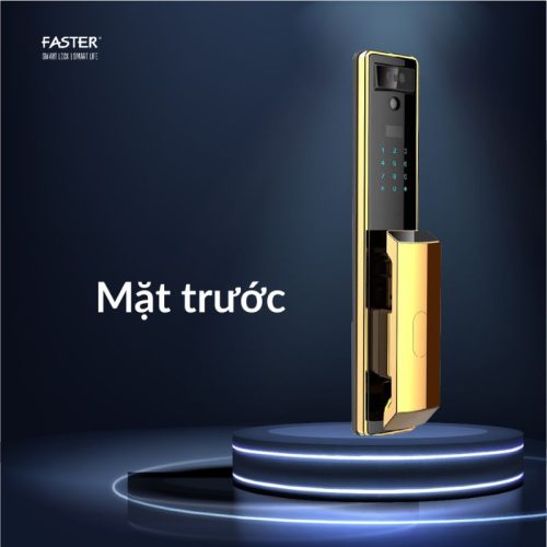 Khóa thông minh Faster FS029-24K 7 mat truoc khoa thong minh faster fs029 24k