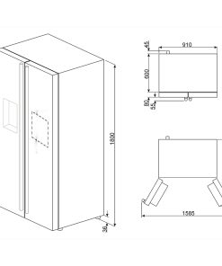 Tủ Lạnh Smeg SBS662X 535.14.999